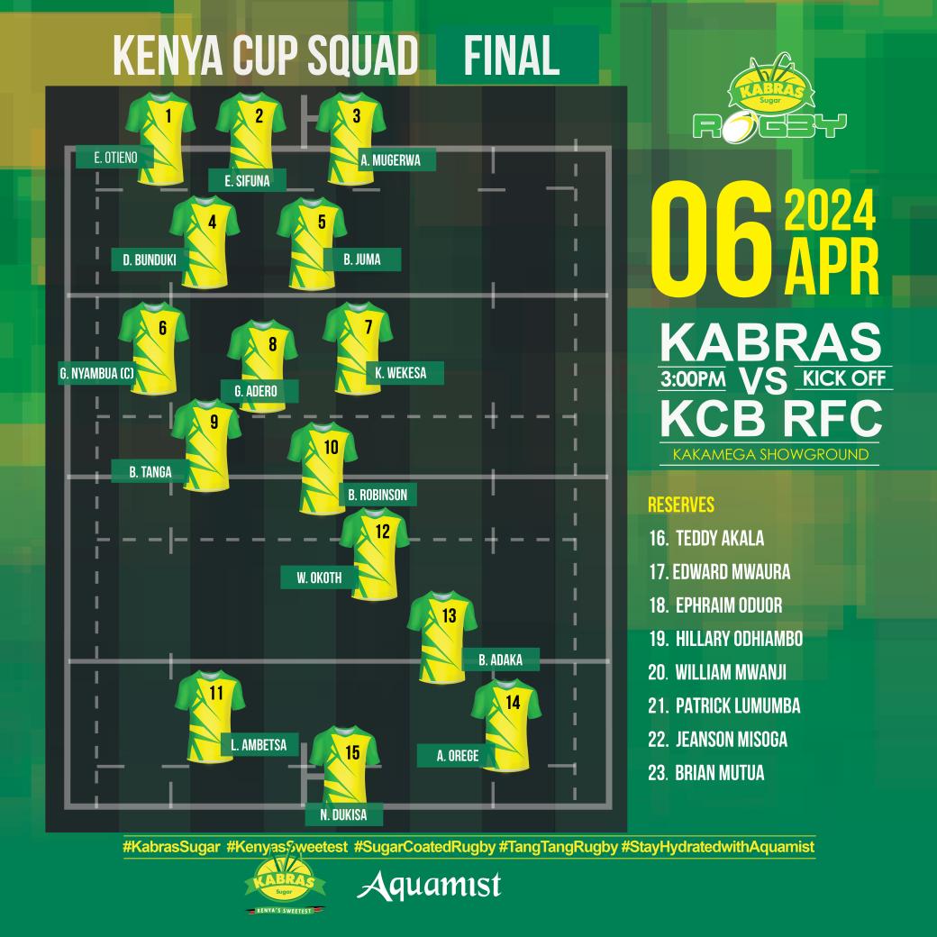 The #KenyaCupFinal 23. 🔥💪🏾

#KabrasSugar 
#TangtangRugby 
#KenyasSweetest