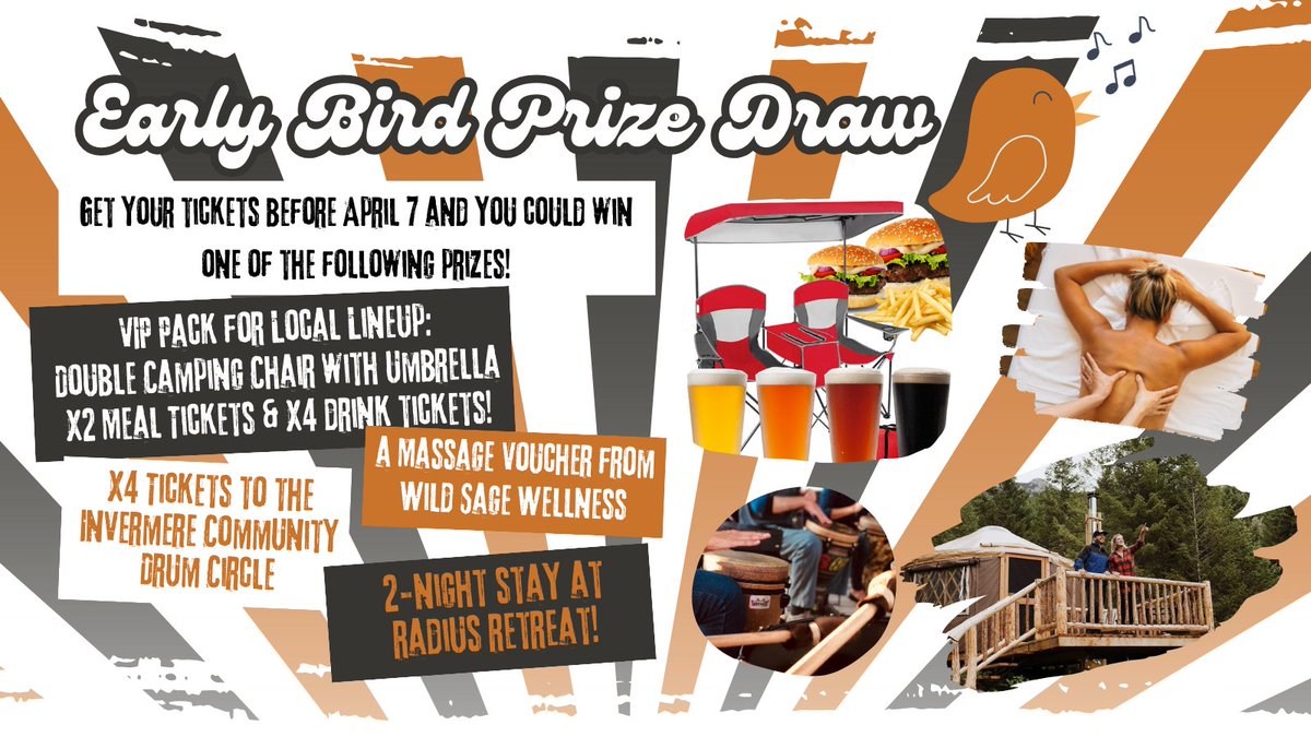 Early Bird Draw happening Monday morning! #locallineup
