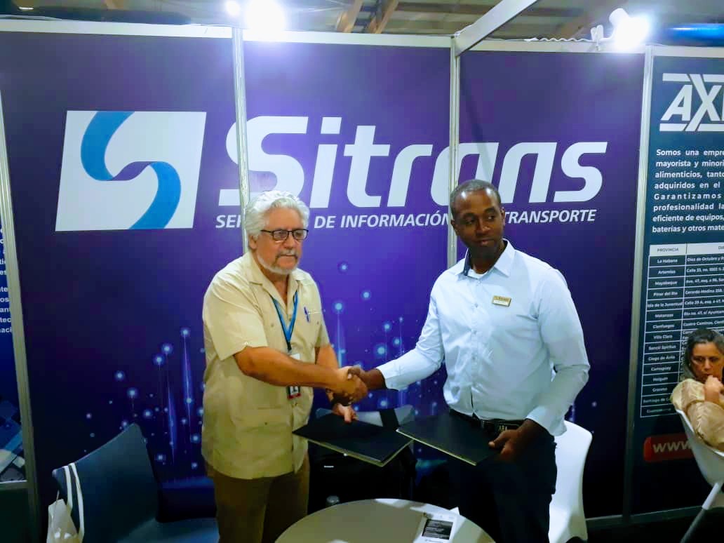 Firma de Memorandum de Entendimiento para la colaboración en materia de servicios y aplicaciones informáticas entre Empresa @TecnomaticaC y @sitranscuba en #FITL2024 @cuba_gea @mit