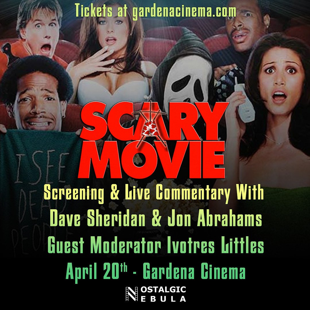 Wazzzuuuup!!! Join @NostalgicNebula and I for an amazing Q&A with @DaveSheridan and Jon Abrahams - April 20th!! #scarymovie