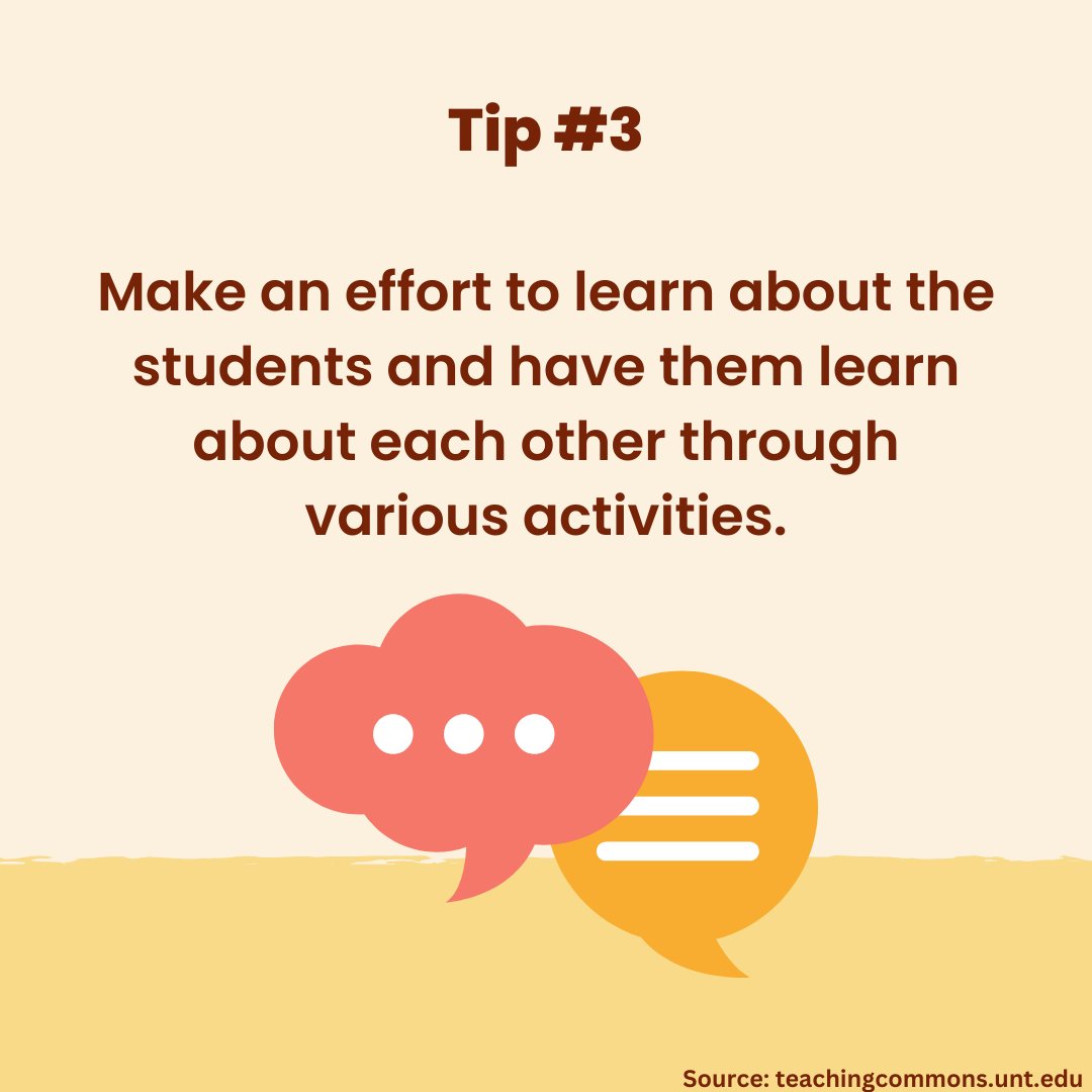 A safe learning environment can help to maximize the learning of our students 📈

Here are a few tips to help you start thinking about how you 🫵 might create a safe learning environment!