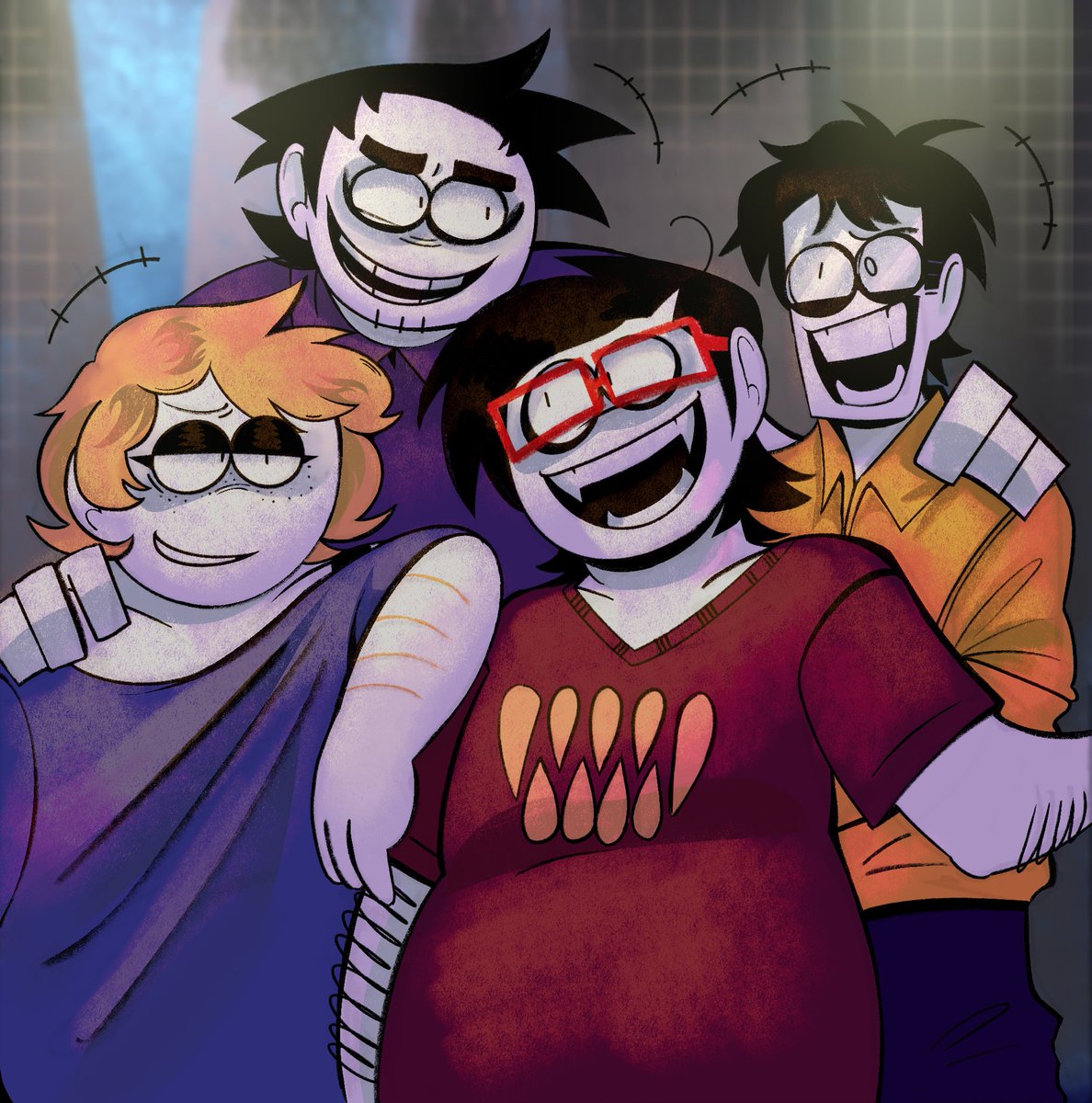 what if i took the nerdiest nerds of the show and just *blasts them with friendship raygun* nothing bad happens to them ever #spookymonthfanart #spookymonthbob #spookymonthdexter #spookymonthpatty #spookymonthstreber