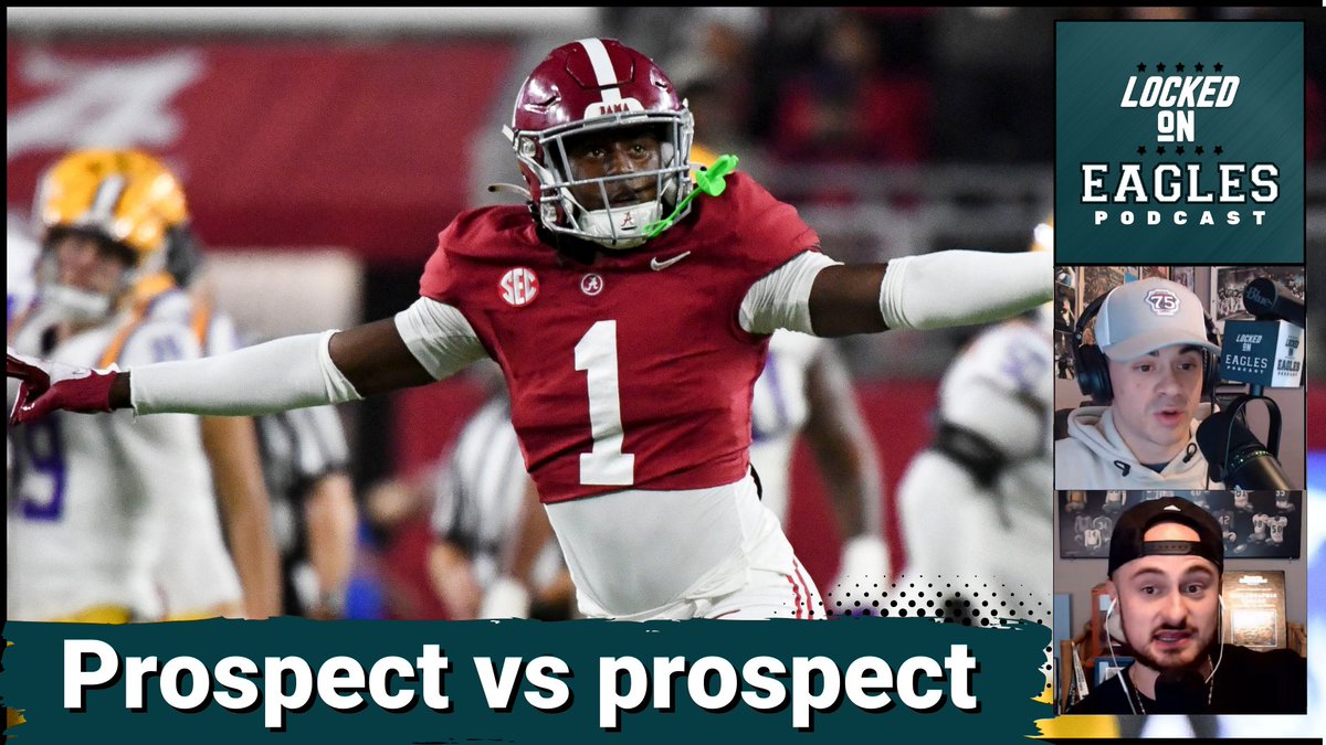 EPISODE ALERT What are the best options if the #Eagles stay at the 22nd overall pick? Prospect vs prospect for the 22nd pick! Cooper DeJean or Kool-Aid McKinstry? Xavier Worthy or Brock Bowers? Chop Robinson or Laiatu Latu? linktr.ee/lockedoneagles