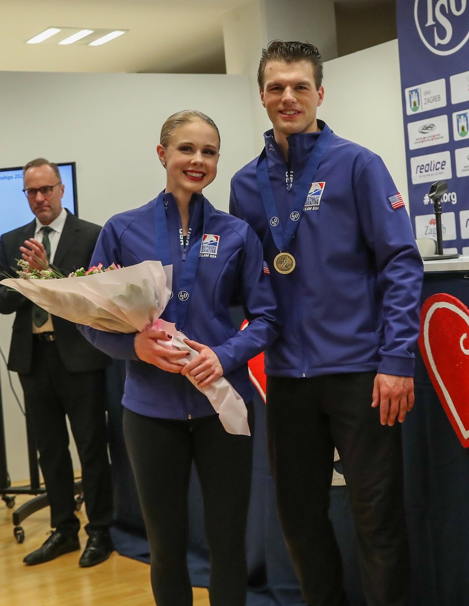 Maia Laats of @Haydenettes on their SP: 'It was what we wanted to put out there, but more than that, it was just joyous. It was easy to get through. We breathe together. We took it one thing at a time. Because of that, I think we did what we wanted to do.' #WorldSynchro