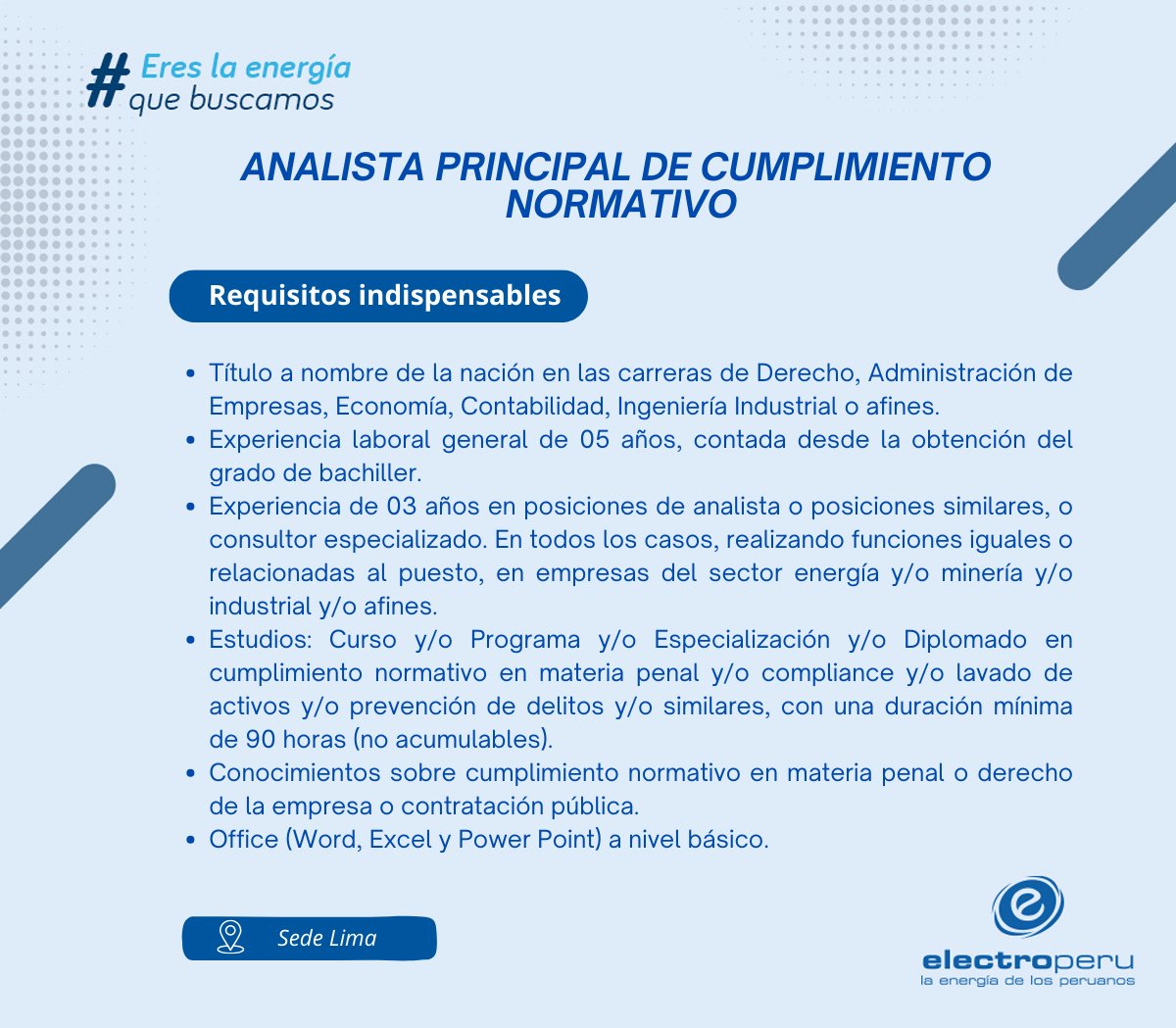 ELECTROPERU S.A. tweet media