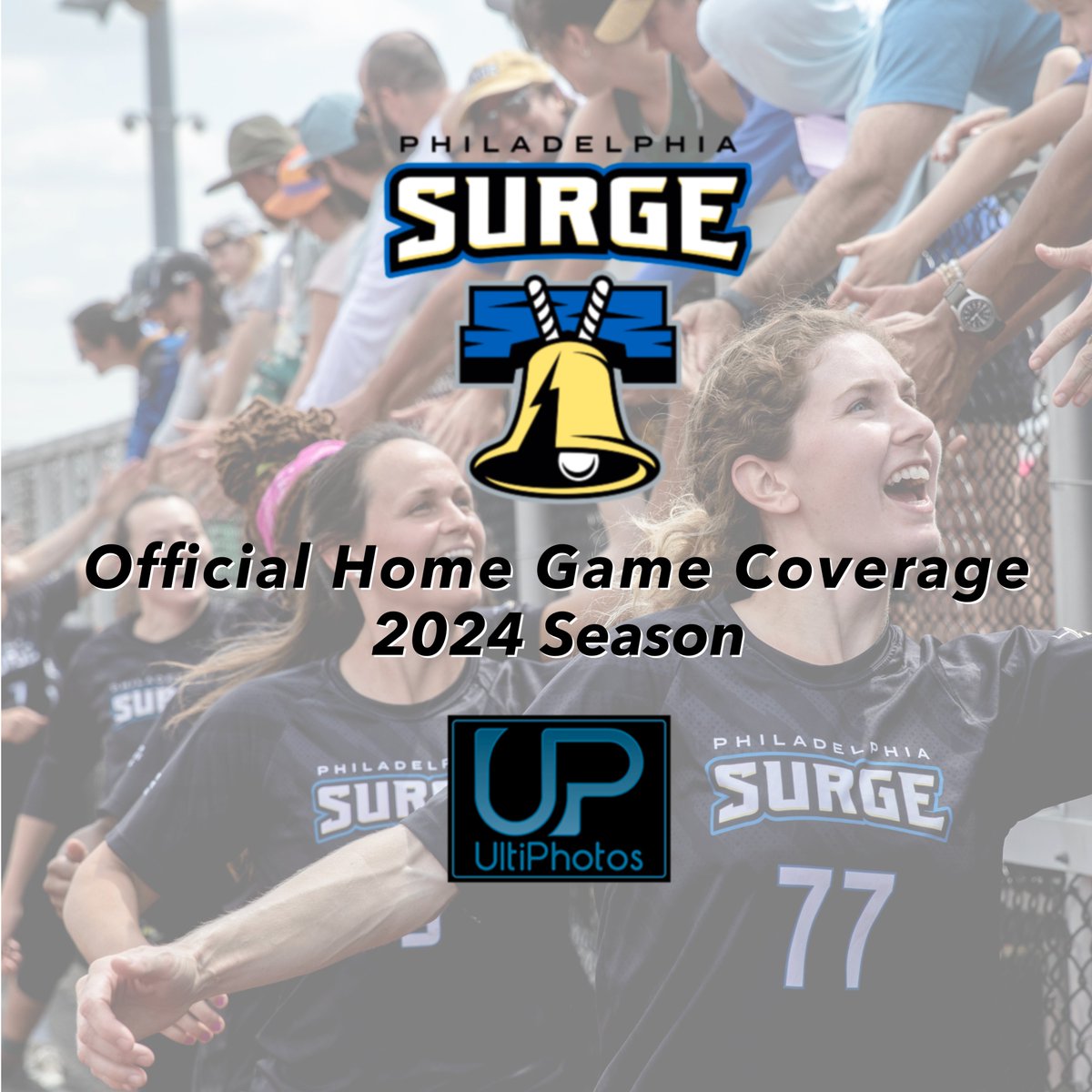 We are thrilled to announce that UltiPhotos will be providing Official Coverage for Philly Surge at their 2024 season home games! 🔔⚡️ @Philly_Surge @PremierUltimate