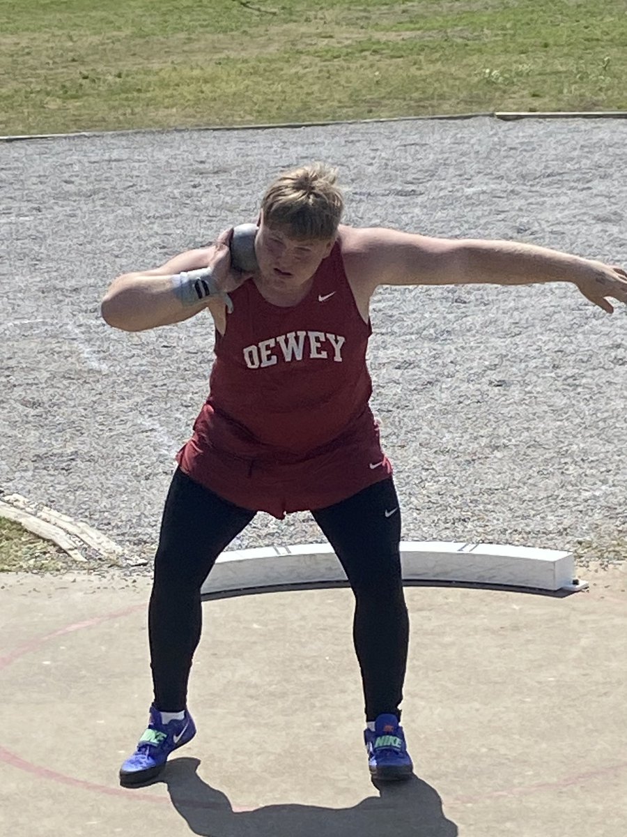 XCdewey's tweet photo. Great day of HS Track at Kellyville. Braden Garrison 1st place in Shot and Discus, Lacey Nichols 1st in Discus, Kyla Overton 3rd in Shot and 2nd in discus. Keidon Holt 1st in 110 hurdles and 300 hurdles. Several other Top 10 finishes and personal best. #DeweyTrackStillRulz https://t.co/kpvpOsQKpd