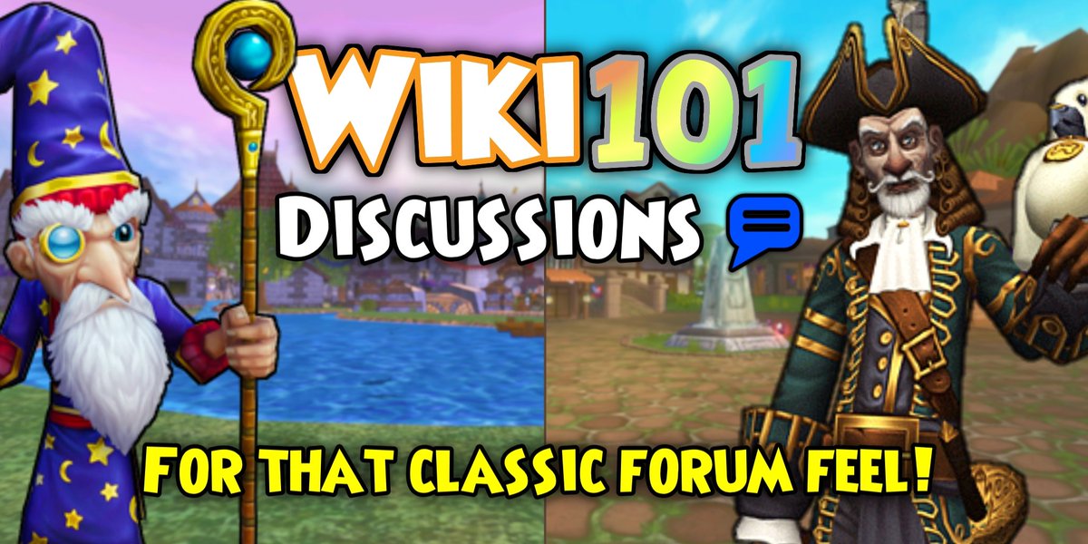 Do you miss the old #Wizard101 and #Pirate101 forums? Well, we have a treat for you! ✨️ The Wiki101 Discussions forums have recently been revamped and are ready for your enjoyment! Discuss the MMOs, theorize, post fan content, and more! Join the fun: 101universe.fandom.com/f