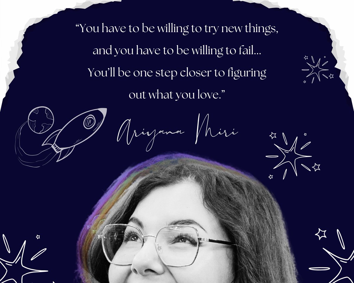 Wise words from Ariyana Miri, a 24 year old aerospace engineer at @Firefly_Space 🚀
Fail Forward. Embrace the mess. The path of your journey isn't about perfection but progress
#MakeltMovement #StartYourJourney
#DiscoverYourPurpose #PassionforPurpose #Education #Texas #students