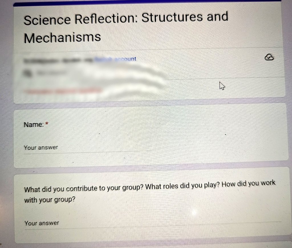 MrsMorgado1's tweet image. Students presented their design projects today and then #reflected in their experiences and the contributions they made to their groups.