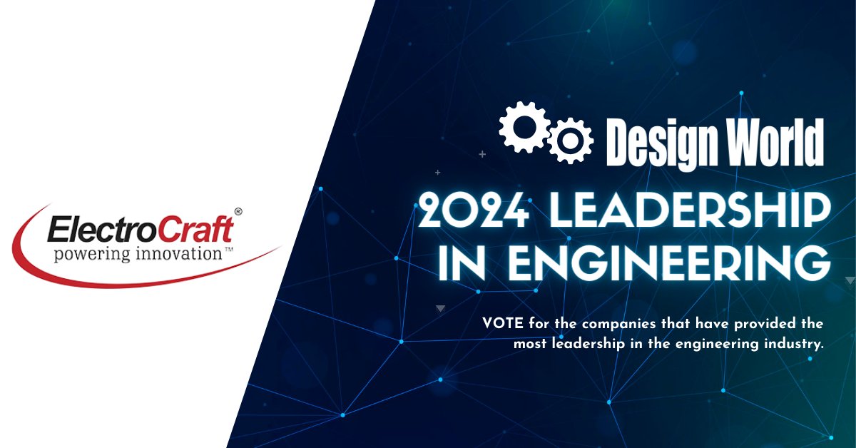 DesignWorld's tweet image. @ElectroCraftInc&apos;s RapidPower Enhanced series (RPE series) is an innovative, new brushless DC #MotorDesign that combines performance, flexibility and affordability, offering #OEMs the perfect platform for a wide range of motion applications. 

Vote today! bit.ly/3VmsrLR