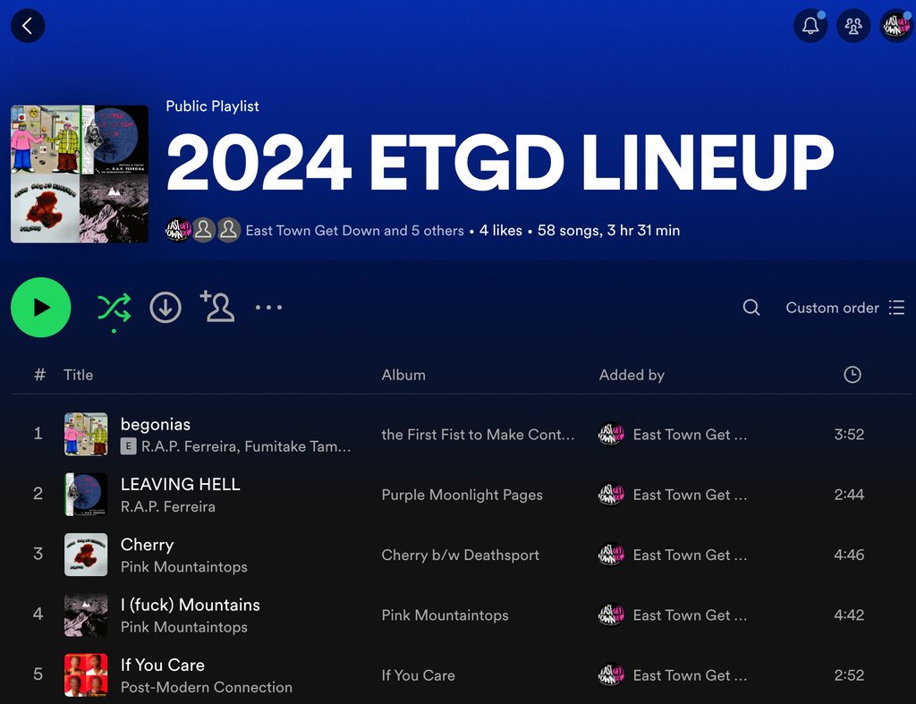 ETGDFest's tweet image. Follow our Spotify playlist and get to know this year's line up. 🎧️
spoti.fi/3U3E8pD