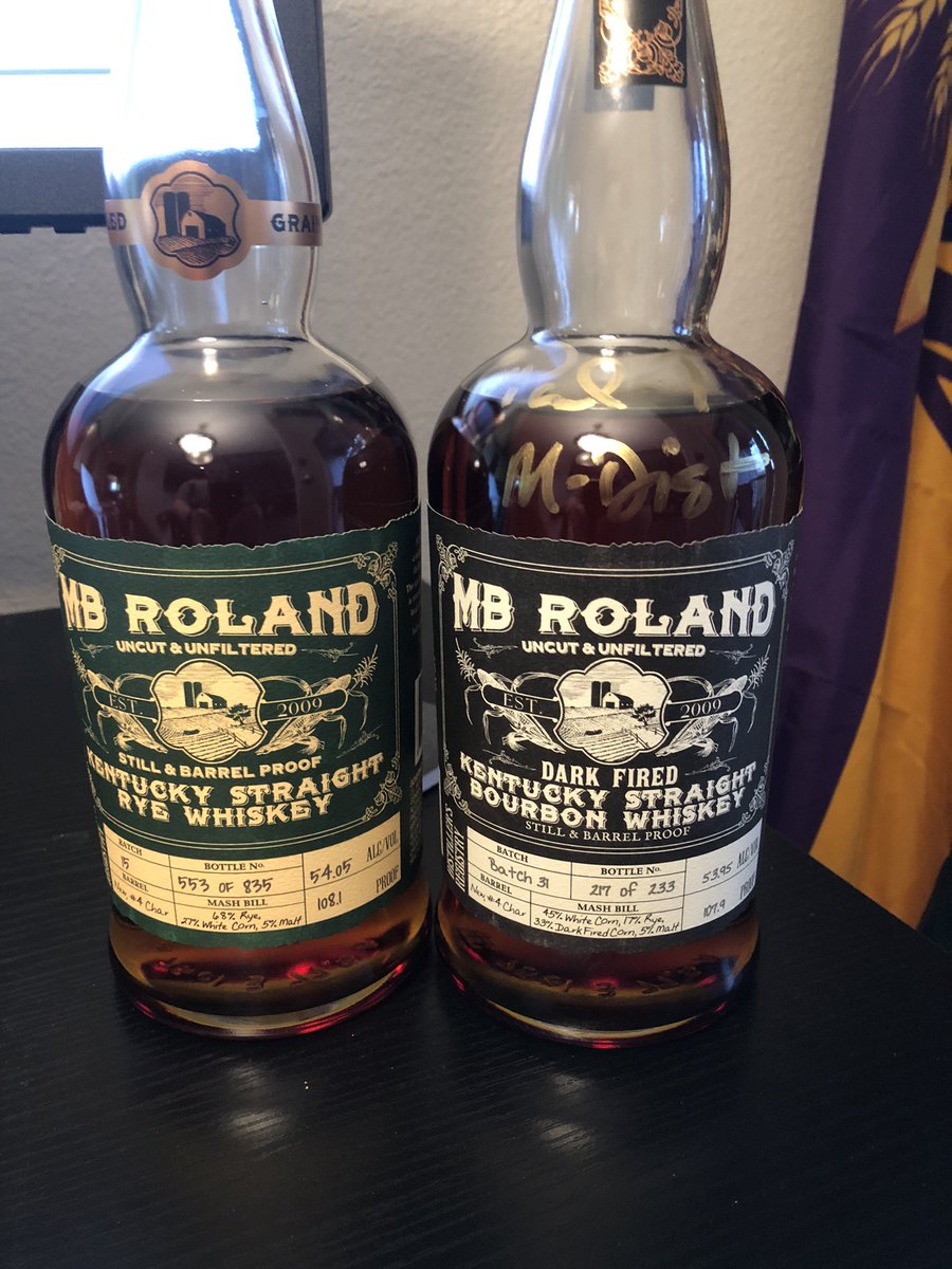 <a href="/d_tao/">David Thomas Tao</a> <a href="/MBRDISTILLERY/">MB Roland Distillery</a> Very nice to meet y’all today. Purchased two wonderful bottles. Sipping on them as we speak. Will be back for a tour soon.
