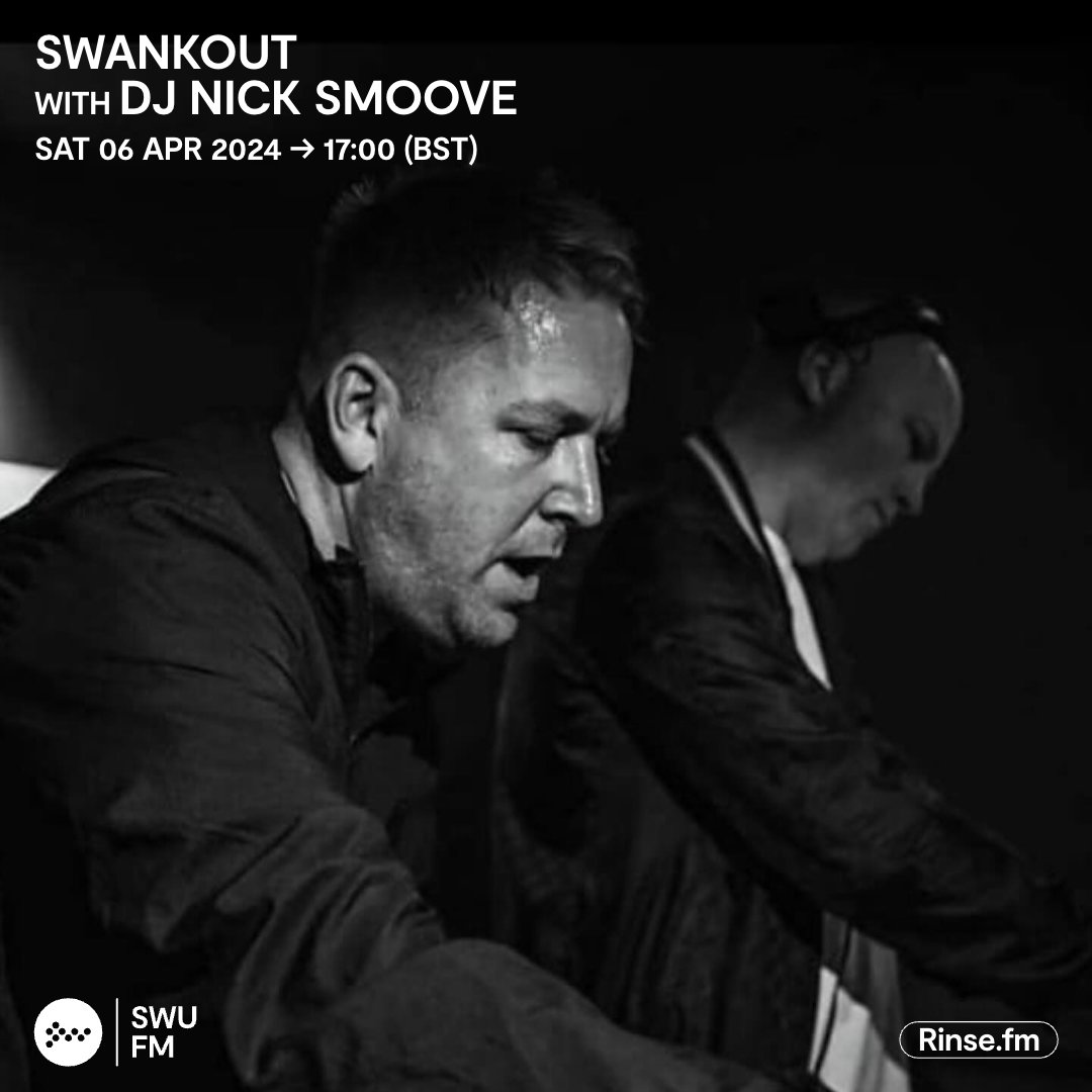 Live it's: Swankout with Dj Nick Smoove
<a href="/swankout/">Swankout</a>

Rinse.FM 103.7FM &amp; DAB #SWUFM