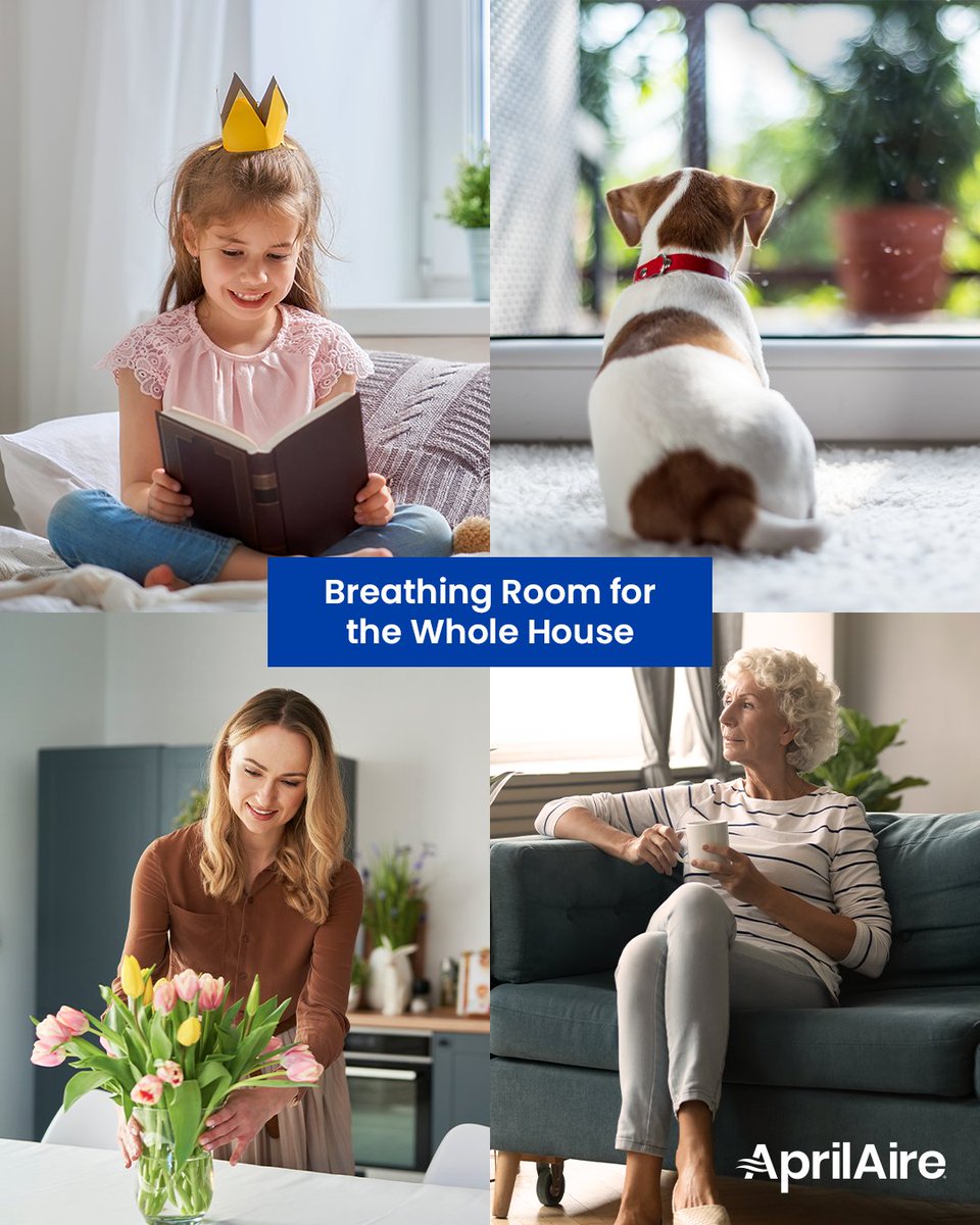 Your family is enjoying the fun spring activities—but when they need to take a break and decompress, AprilAire #AirPurifiers reduce allergens and asthma triggers so they're as comfortable as possible. bit.ly/43LxKXC