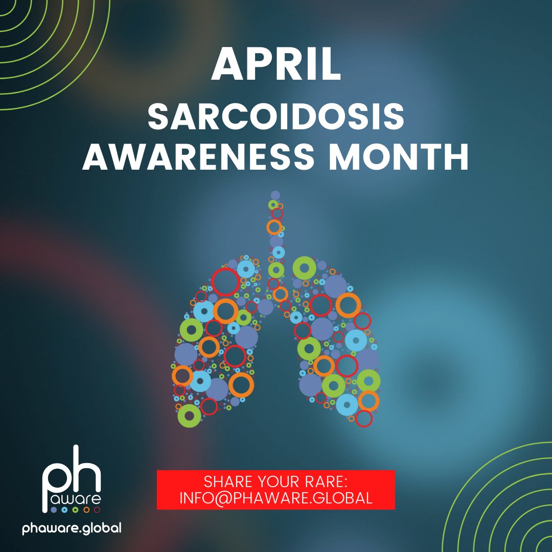 April is #Sarcoidosis Awareness Month. Sarcoidosis is an inflammatory disease that can affect any organ. There are more than 200,000 people living with sarcoidosis in the US. PH is thought to complicate sarcoidosis in 5–28% of patients. Learn More: chestnet.org/sarcoidosis-aw…