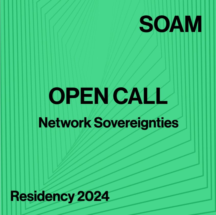 foresightinst's tweet photo. From May to September 2024, the SOAM Residency Program offers a unique opportunity to explore network sovereignties through a speculative lens.
Applications close on April 12th. Learn more here: https://t.co/vWZMh8VpK1 https://t.co/UdGKFSnHZ7