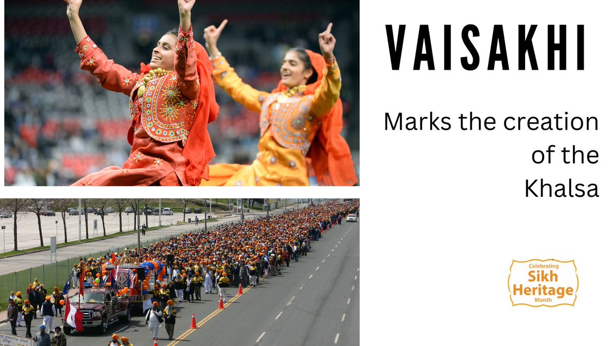 Every year on April 13th, Sikhs👳worldwide celebrate #Vaisakhi, it marks the creation of the Khalsa, a community that considers Sikhism as its faith, & the Sikh articles of faith. Sikh Canadians widely celebrate Vaisakhi, also known as Khalsa Day. 🎉Happy Vaisakhi to everyone!