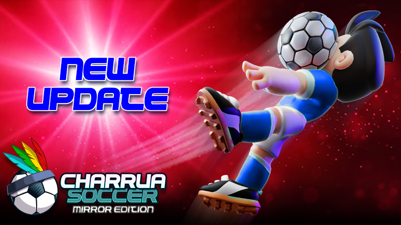✨Update Announcement! ✨Achievements have arrived in Mirror Edition, adding even more thrill to Charrua Soccer – and it’s FREE! 🕹️🥳
Challenge a friend to a unique multiplayer match and earn 1000 gold coins to splurge in our store!
🎁FREE on #Steam: shorturl.at/msCD8