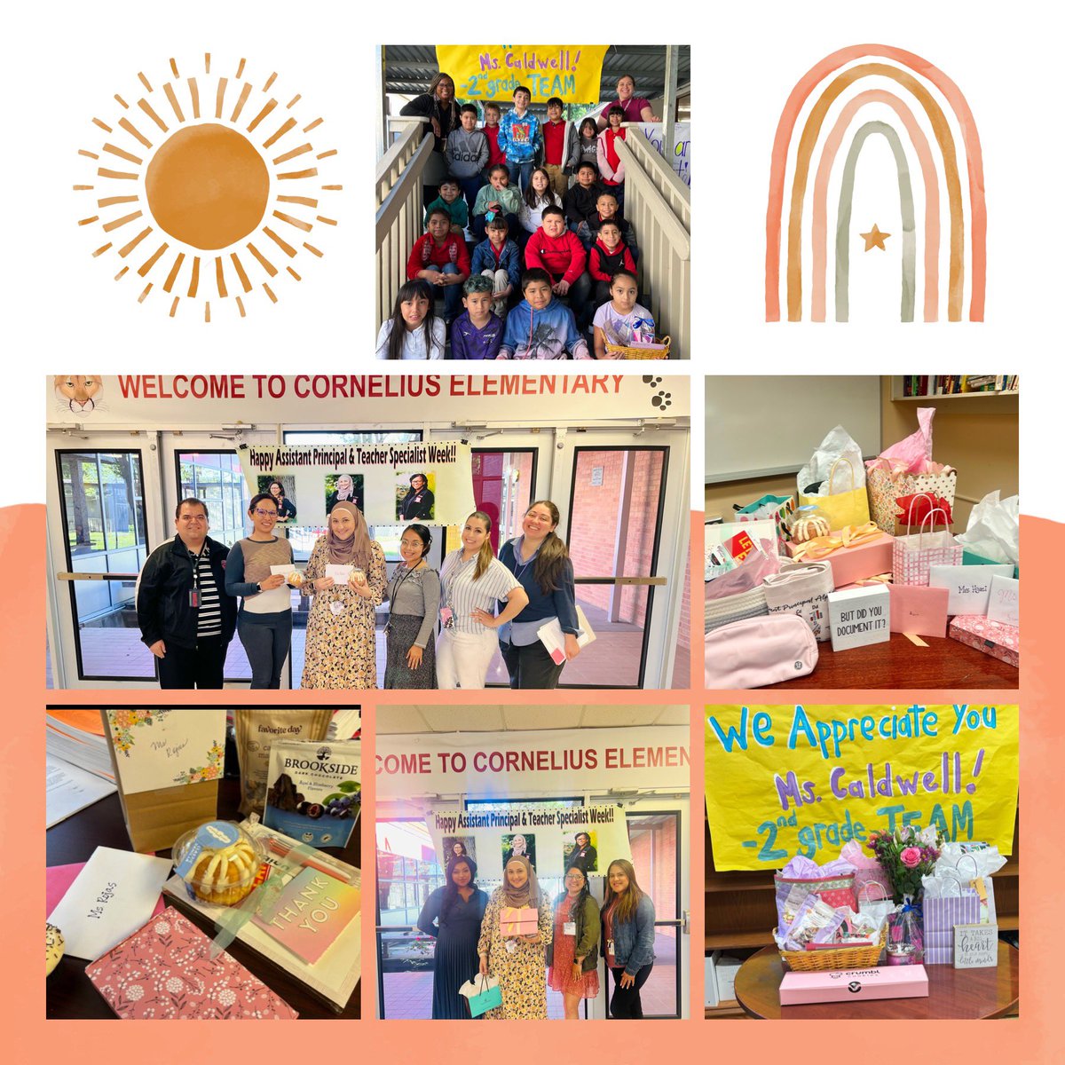Zajan23's tweet photo. This week we celebrated our amazing Assistant Principal’s and Teacher Specialist!🎉 I truly appreciate all their support & I couldn’t do it without them! 💖🤗🤗🤗 #APWeek2024 @EricaTCaldwell https://t.co/RhyC0cyXNL