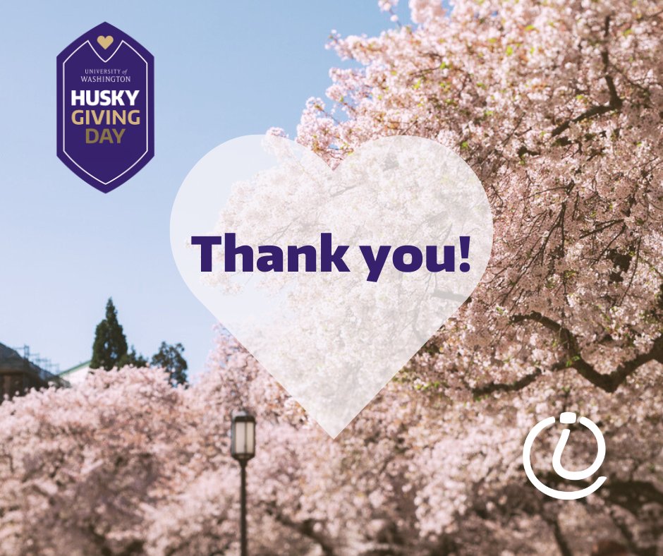💜 Our heartfelt thanks go out to all of the alumni, faculty, staff, students and friends of the iSchool who supported us for Husky Giving Day. Your contributions are directly fueling scholarships, making a real difference in students’ lives. Thank you! 💜