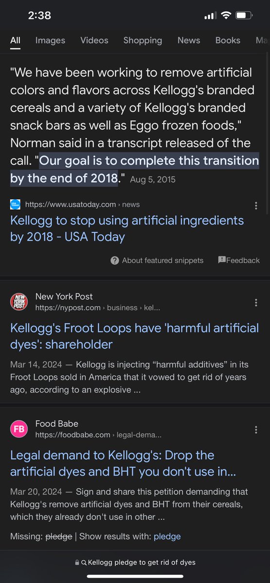 @KelloggsUS what happened to your pledge?
@realDonaldTrump @RobertKennedyJr #2024Election #realfood #foodindustry