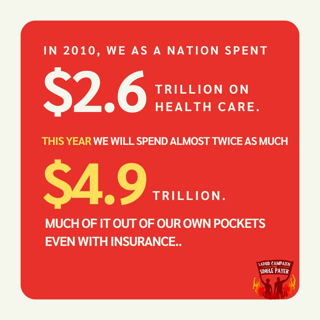 Insurances keep covering less and less, and we keep paying more and more. Read more: wendellpotter.substack.com/p/big-insuranc… #HealthcareForAll
