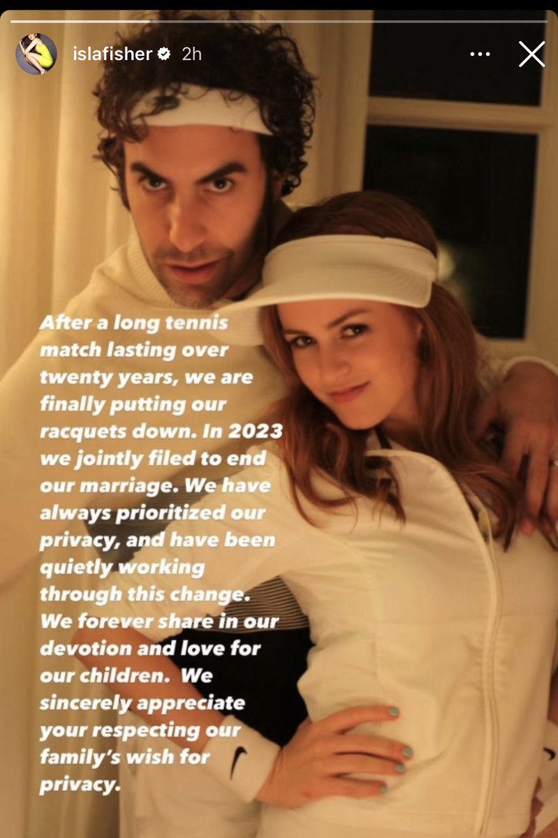 Hell of a way to announce a divorce