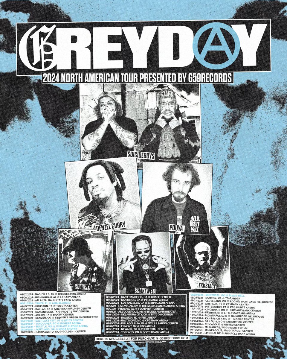 THE 4TH ANNUAL GREYDAY IS UPON US. GET TICKETS NOW BEFORE ITS TOO LATE! g59records.com/tour