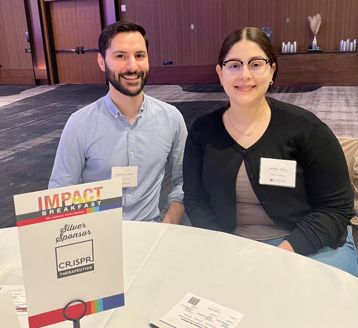 We had the honor of attending the @LS_Cares Impact Breakfast earlier this week. We’re proud to support their efforts in making a positive impact on our local community by volunteering and raising awareness about poverty and inequality. #CRISPRTX