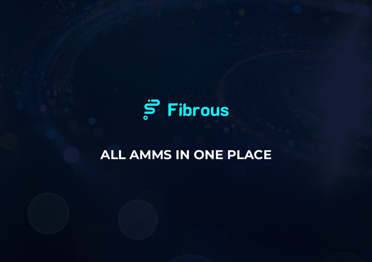 Seeking the best swap rates on @Starknet? Look no further. Fibrous is here. app.fibrous.finance