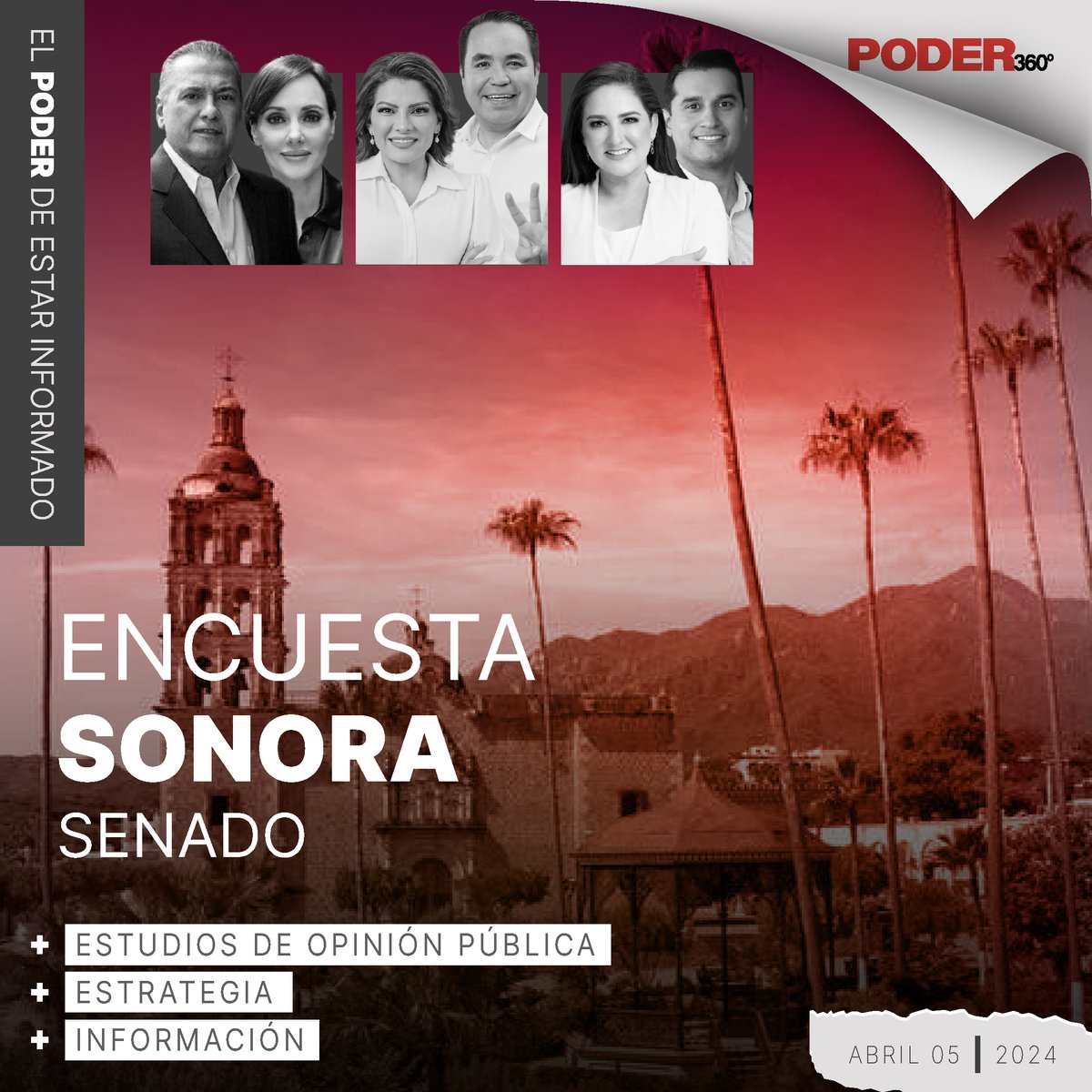 Poder360MX's tweet image. Compartimos la encuesta sobre las preferencias electorales, del estado de Sonora rumbo al Senado 2024. Encuesta Correspondiente al 5 de Abril del 2024.
