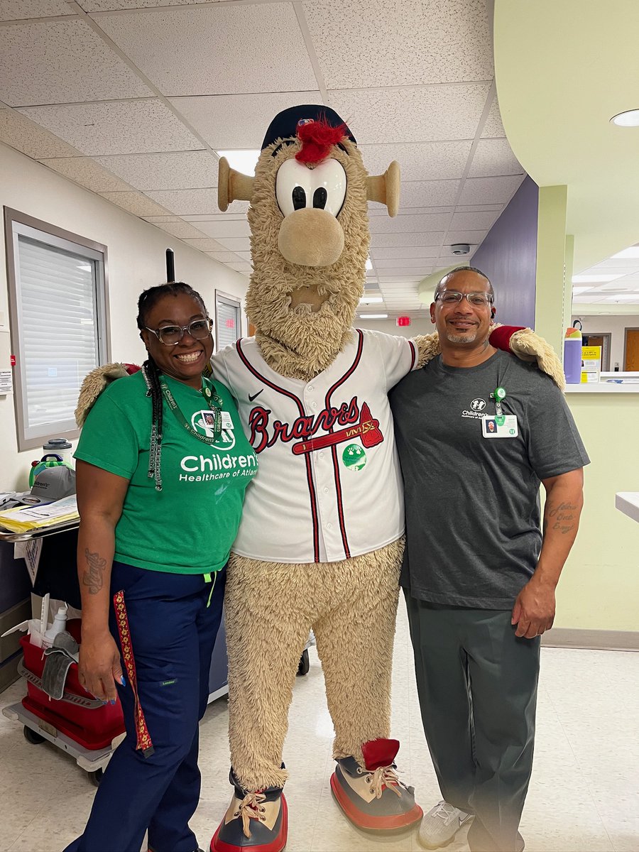 Our employees and patients are geared up and game day ready for the return of the @Braves and @BlooperBraves in tonight's home opener! Let's go Braves! ⚾ #BravesCountry