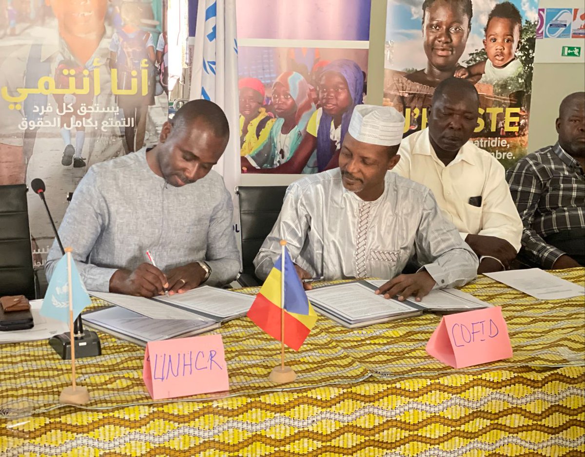 Grateful 🙌🏾 and proud of the renewed mutual commitment between 6 private chadian 🇹🇩 universities and @UnhcrTchad by signing an agreement to reduce tuition fees by 5️⃣0️⃣% for @Refugees students. This opens doors to a brighter future and hope for many👩🏽‍🎓👨🏾‍🏫. #righttoeducation