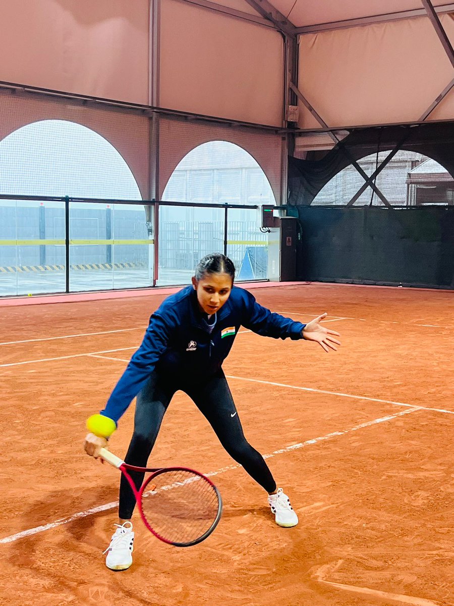 Getting into the groove! 🎾🇮🇳 Team India kicks off their practice sessions in Changsha for the Billie Jean King Cup 2024 with a spirited session, filled with laughter and fun. Missing a few players, but the energy is contagious! Let's keep the momentum going! 💪 #TeamIndia #BJKC