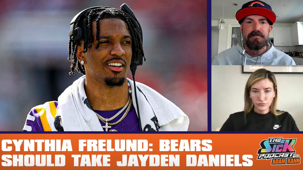 🚨New Episode🚨 @cfrelund joins @adamrank to discuss: 🟠Why the #Bears should take Jayden Daniels 🟠The draft 🟠& much more! Full pod👇 Watch: youtube.com/live/54PQbA74s… Listen: traffic.megaphone.fm/SICMED24838365… #thesickpodcast