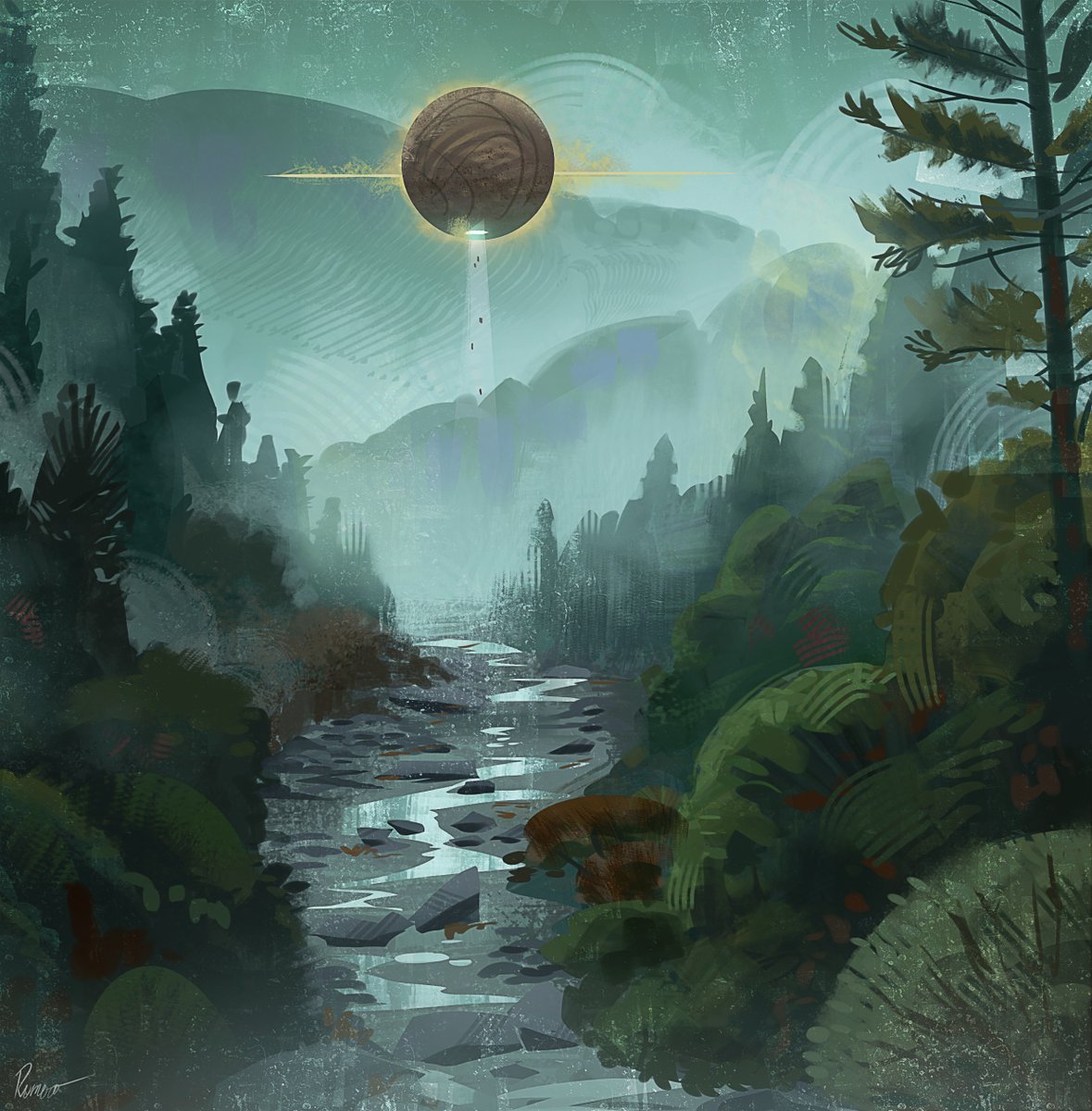 Day 5 Plain April, is the first day for me, but I have to catch up with all the other days haha. 
#Pleinairpril
<a href="/warriorpainters/">Warrior Painters 💚</a>