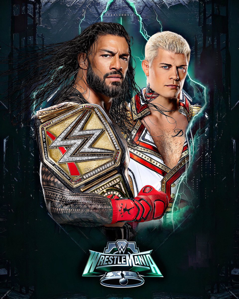 THIS WEEK END at #Wrestlemania don’t miss The #WWE Undisputed Universal Champion The #HeadOfTheTable The #TribalChief @WWERomanReigns vs The #AmericanNightmare @CodyRhodes for The #UniversalTitle 🔥

#Realudovic #WWE #WWERAW #Smackdown