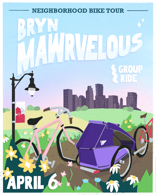 There's a bike tour of Bryn Mawr happening on Saturday. Meet at Bassett Creek Playground at Chestnut and Thomas for the 8 mile ride through the neighborhood! The tour will finish at Le Café by Bberi Desserts at Alliance Française.