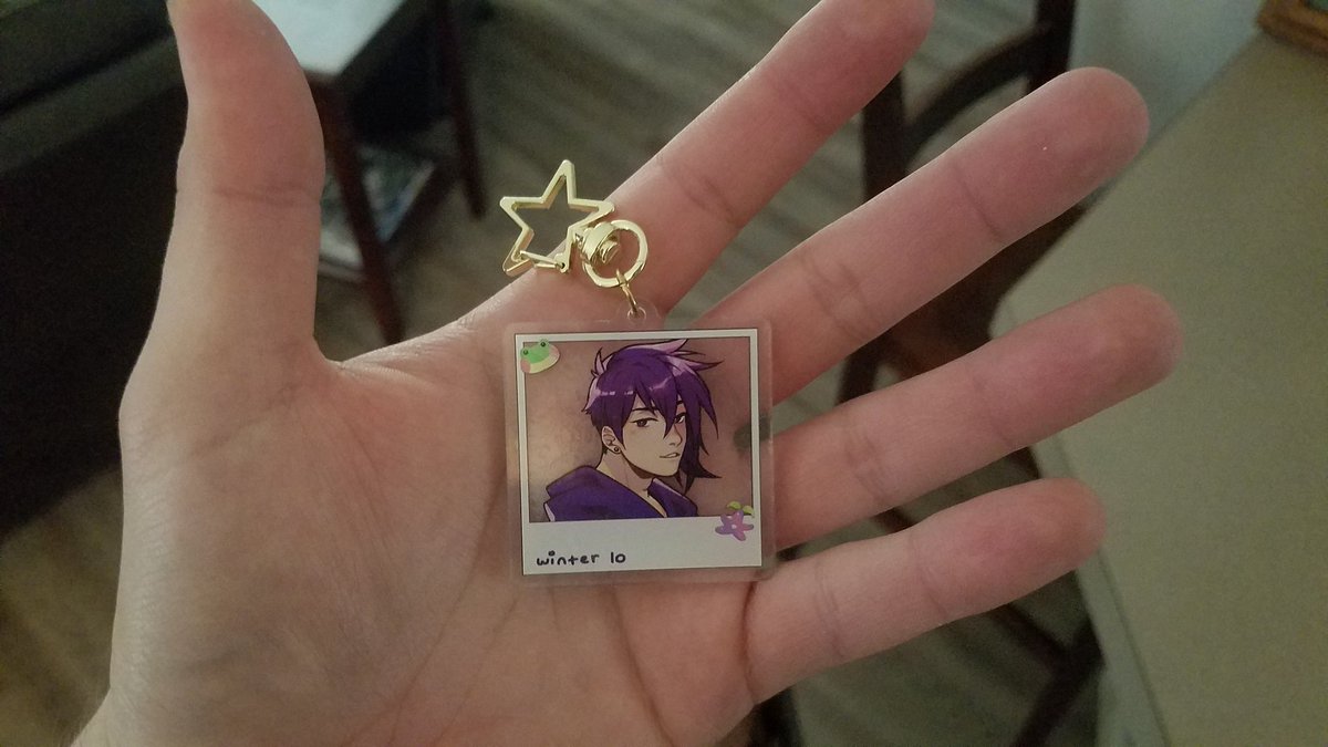 It must be fate... the day I marry Sebastian in game, the charm I got from @retquits arrives in my mailbox! Thank you so much! I love him and this a lot!