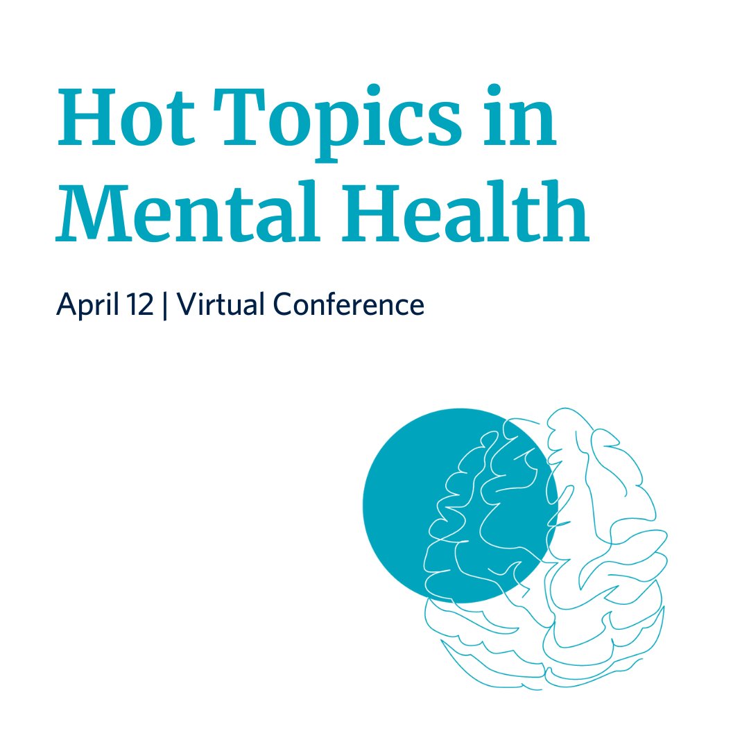 The Hot Topics in Mental Health conference led by #UBC experts is a week away! Join this virtual update to learn about a variety of #psychiatric topics. Not to be missed by health professionals working in #MentalHealth — learn more and register: bit.ly/3Ifkxfo #MedEd