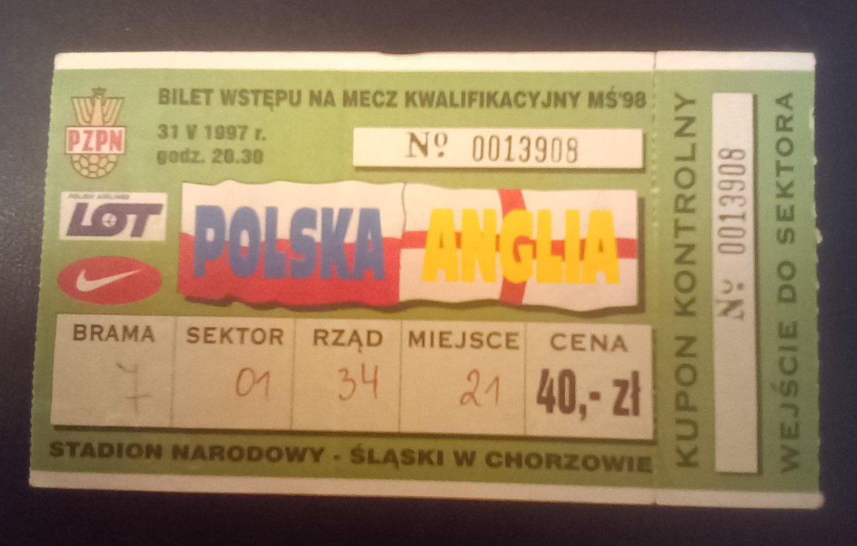 ''Ready..Steady..Teddy!!''..Poland🇵🇱 v England in Chorzow...1997...