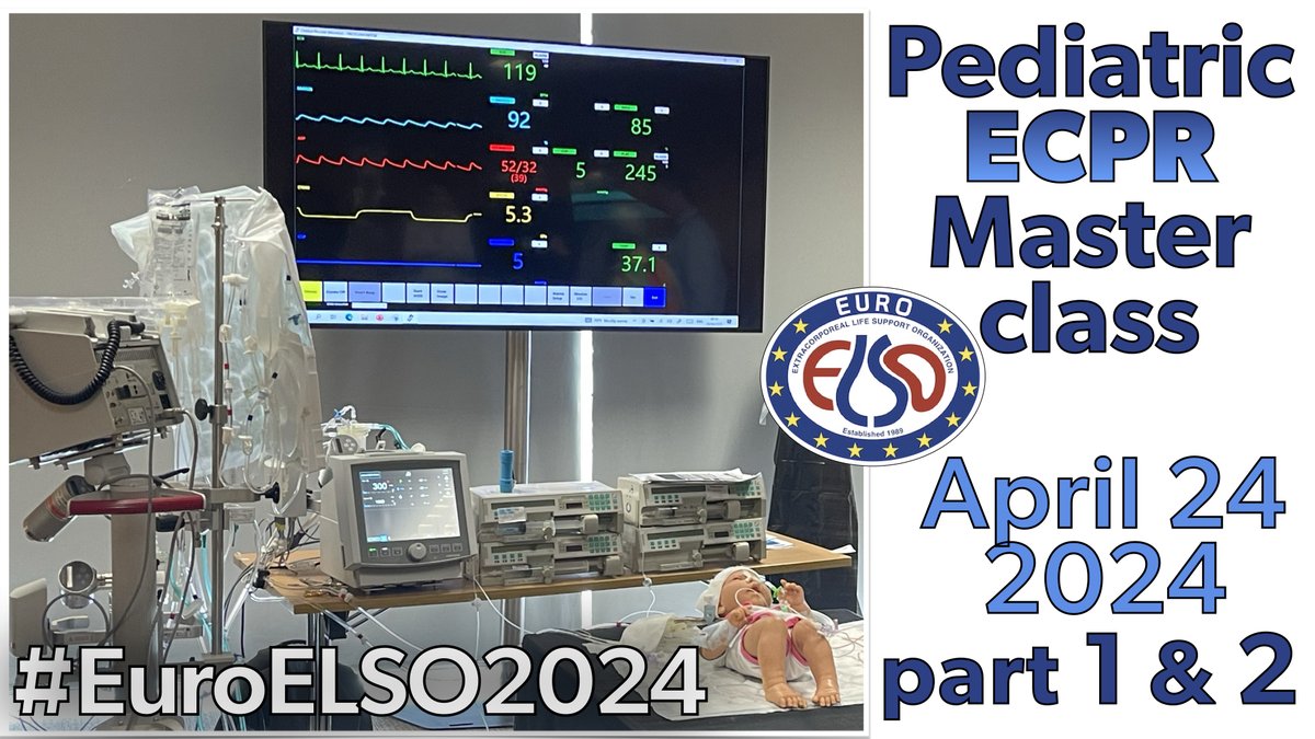 🫀🧸🚨 Pediatric #ECPR Masterclass: immersive, high-fidelity, fun #simulation learning from international faculty to acquire basic knowledge/multidisciplinary competencies in managing children in CA April 24 1️⃣ 13-15 2️⃣ 15:30-18 #EuroELSO2024 🇵🇱 Krakow 💻 euroelso-congress.com