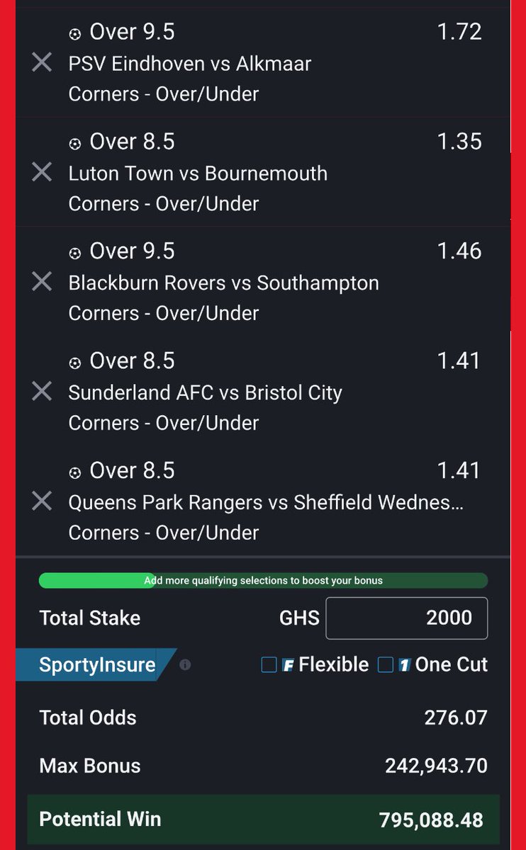 A lot of people will Pay their debt, School fees, Buy Properties, Buy cars, set up their Business,with my Game .we won 370 odds last weekend with this same Conner options. Retweet check comment bet code stake high
