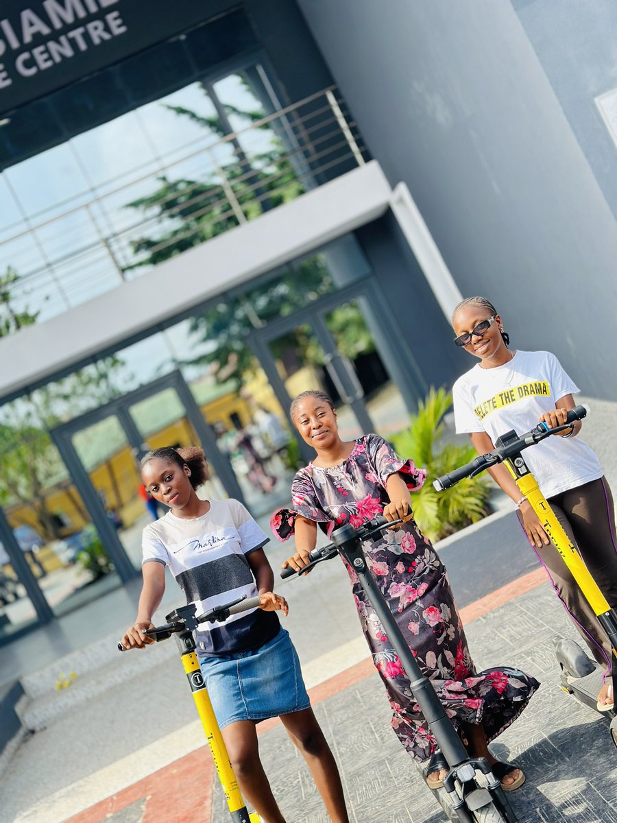 Get ready for an adventure of a lifetime with The Three Musketeers riding on their Trekk scooters! Who else is a part of your fearless #Trekkclique? Give them a shoutout by tagging them below and let's hit the road together!🛴 #trekktrybe #community #scootersharing #lagos