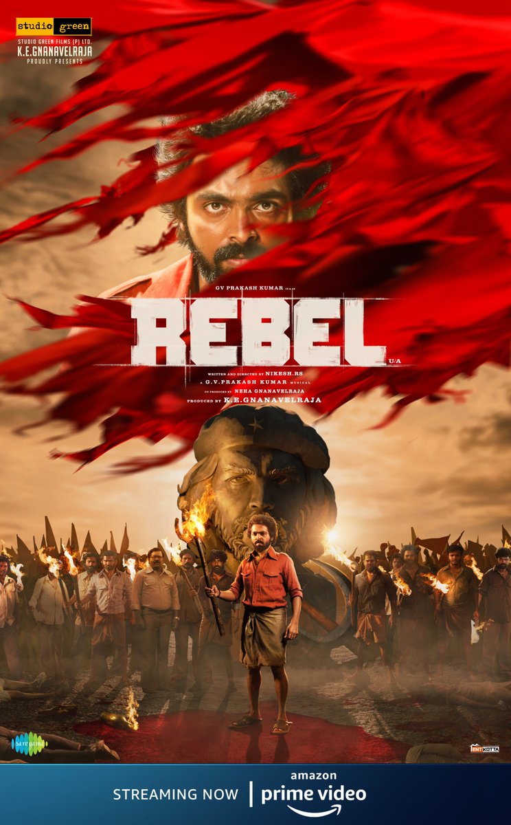 Studio Green (@studiogreen2) on Twitter photo It's time to witness the astounding #Rebel at your homes! 📺
#GVPrakash's Rebel - Streaming Now on <a href="/PrimeVideoIN/">prime video IN</a>
#RebelOnPrime 🔗 t.ly/9se9M
#StudioGreen <a href="/GnanavelrajaKe/">Gnanavelraja Ke</a> <a href="/gvprakash/">G.V.Prakash Kumar</a> #MamithaBaiju <a href="/NikeshRs/">Nikesh .Rs</a> @arunkrishna_21 @vetrekrishnan <a href="/stuntsaravanan/">R Sakthi saravanan</a> <a href="/ofrooooo/">ofRo</a> It's time to witness the astounding #Rebel at your homes! 📺
#GVPrakash's Rebel - Streaming Now on <a href="/PrimeVideoIN/">prime video IN</a>
#RebelOnPrime 🔗 t.ly/9se9M
#StudioGreen <a href="/GnanavelrajaKe/">Gnanavelraja Ke</a> <a href="/gvprakash/">G.V.Prakash Kumar</a> #MamithaBaiju <a href="/NikeshRs/">Nikesh .Rs</a> @arunkrishna_21 @vetrekrishnan <a href="/stuntsaravanan/">R Sakthi saravanan</a> <a href="/ofrooooo/">ofRo</a>