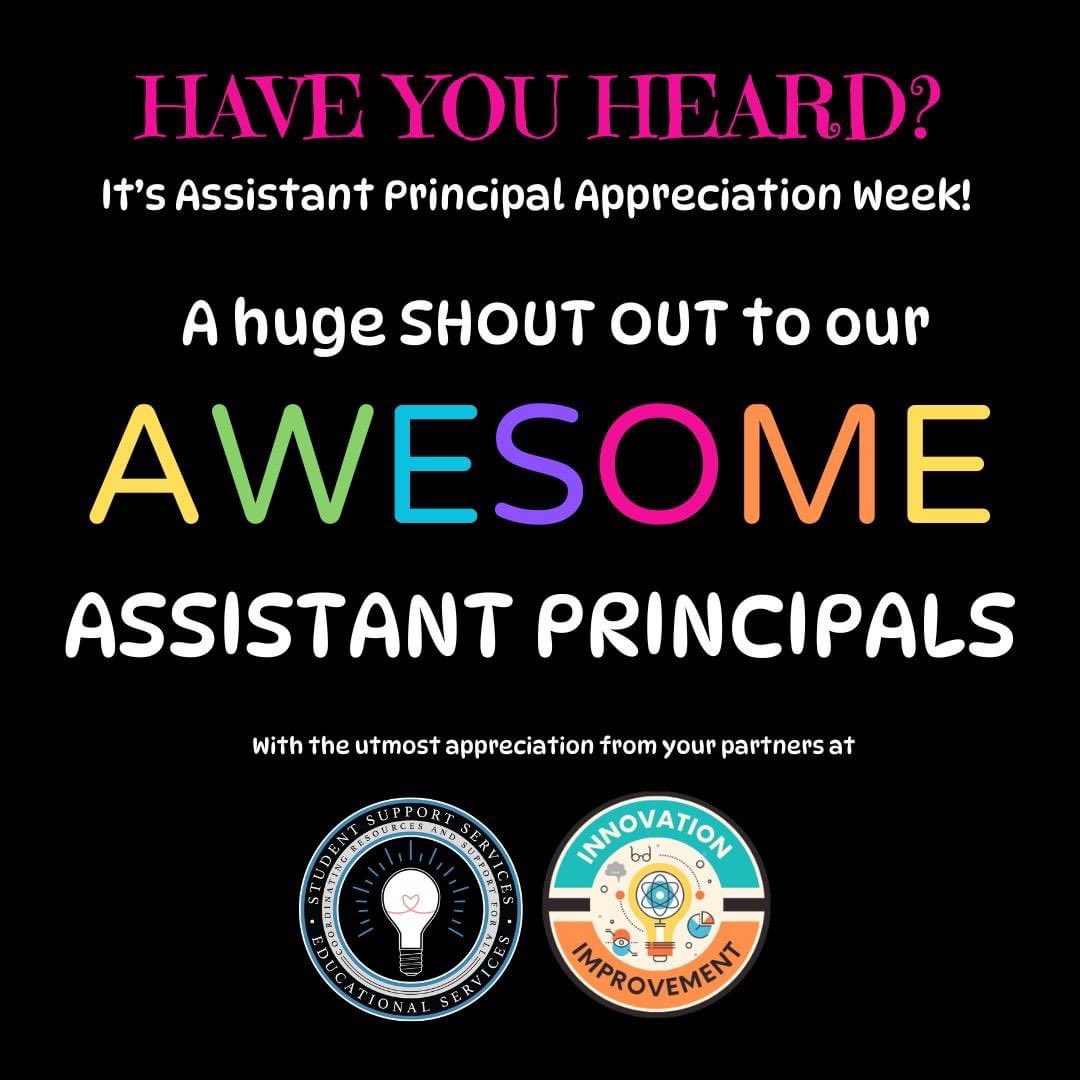 Did you know that April 1-5 is Celebrate Assistant Principals Week? A huge shout out to the AWESOME Assistant Principals in P-BVUSD! We invite you to celebrate these superheroes with us by sharing some LOVE and APPRECIATION in the comments. #WeArePBV #AssistantPrincipalsROCK