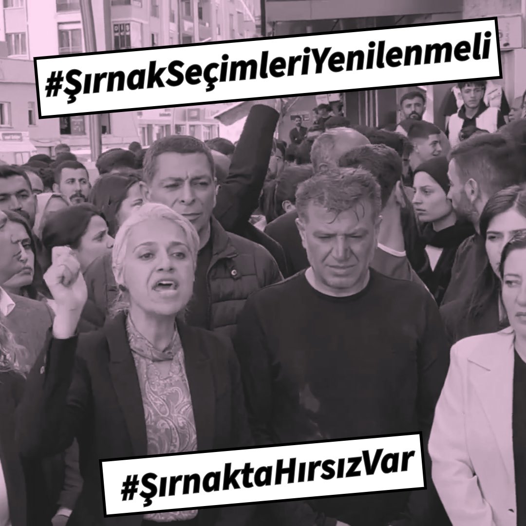 #ŞırnakSeçimleriYenilenmeli
Bila li Şernexê hilbijartin nû bibe!