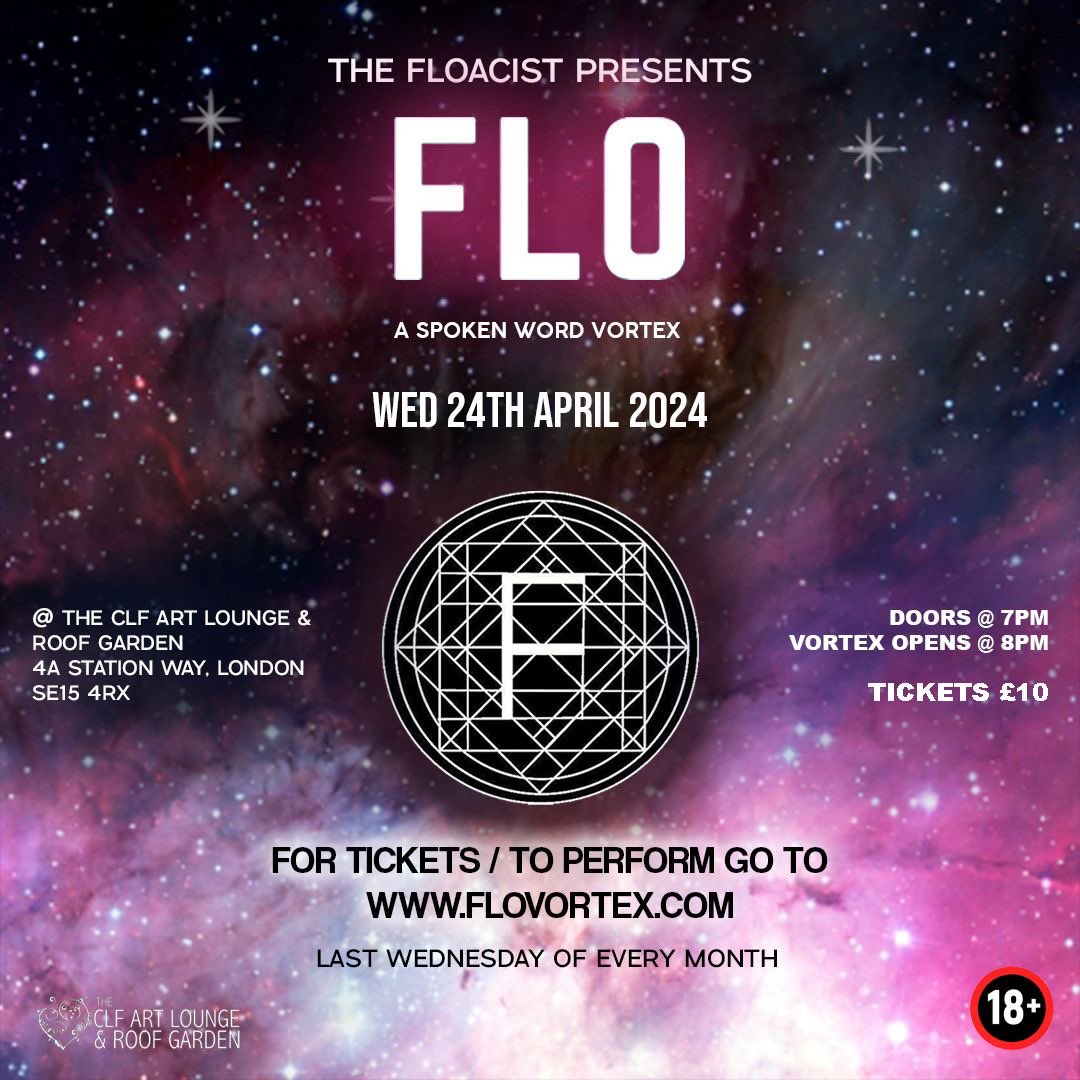 We go again! 24th of April. And I will be sharing a new piece of mine 📝🎤🌌💓 @FloVortex @THE_FLOACIST