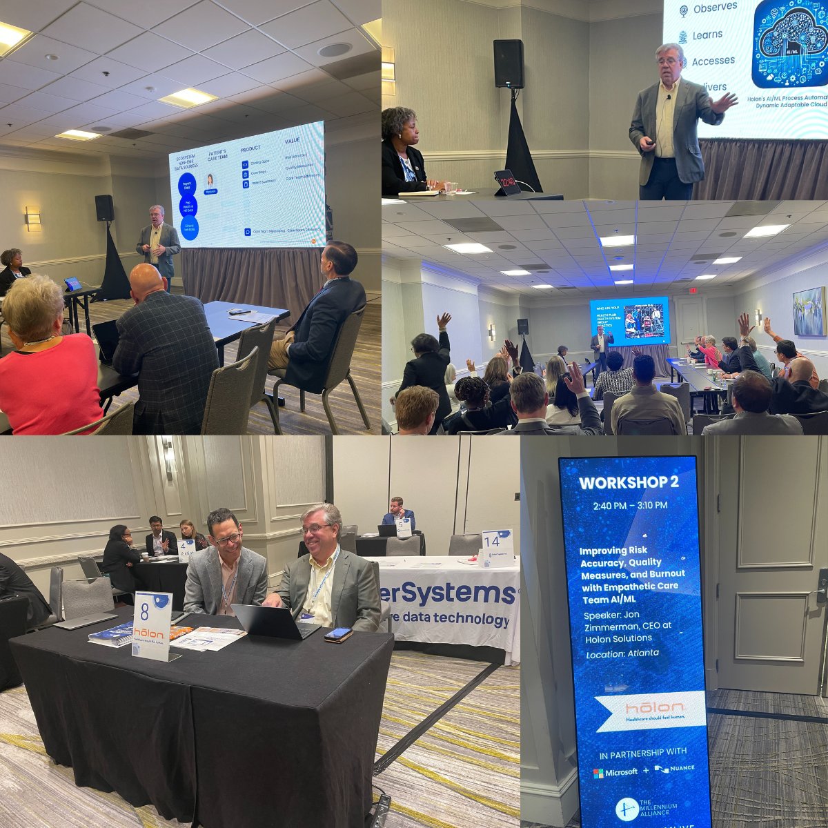 Action packed 2 days in Atlanta at the Millennium Alliance 2024 Assembly. Our CEO Jon Zimmerman led an engaging workshop, joined by Holon CRO, Jim Bogdan and CMO, Kathy Varney, representing Holon &amp; meeting with key leaders across Healthcare technology organizations.